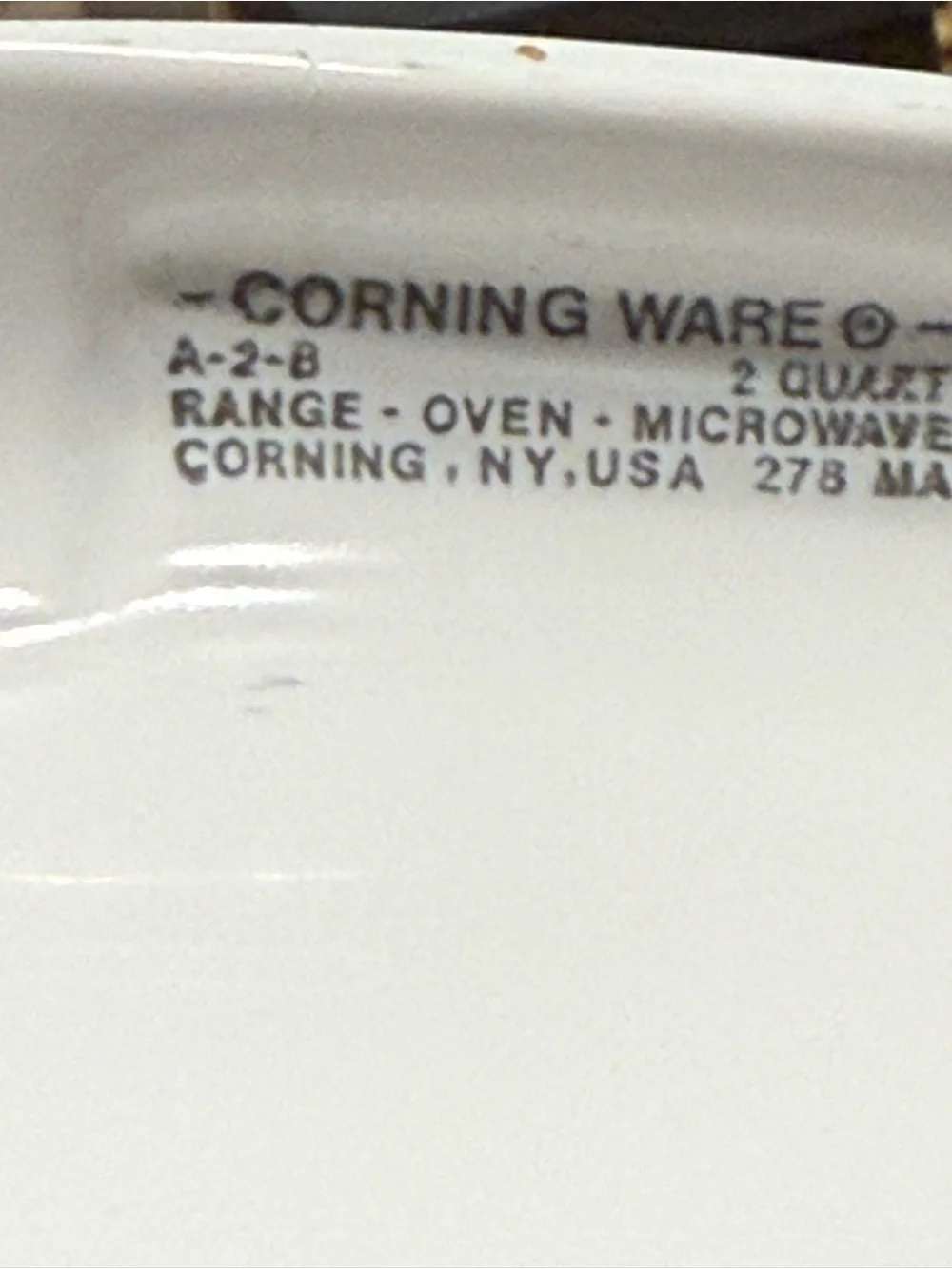 CorningWare 'Les Margarites' White Glass Casserole Dish with Lid